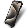 Páncélozott tok iPhone 15 Pro, Aluminum Alloy, fekete