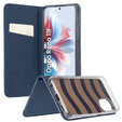 Tok Oppo Reno 11F 5G készülékhez, Smart Magnet, sötétkék + 9H üveg