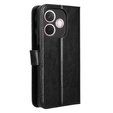 Pattintható tok a Oppo A5 Pro 5G, Crazy Horse Wallet, fekete
