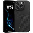 BENKS Kevlar tok iPhone 16 Pro Max, MagSafe, Carbon Fiber, fekete