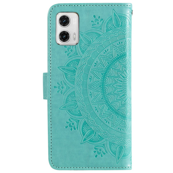Pattintható tok a Motorola Moto G73 5G, Mandala Flower, zöld