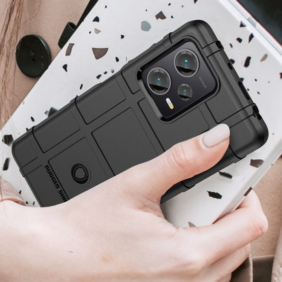 Telefontok a Xiaomi Redmi Note 12 Pro+ 5G, Rugged Shield, fekete