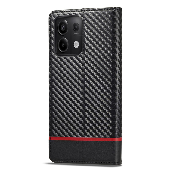 Pattintható tok a Xiaomi Redmi Note 13 Pro 5G, Carbon LC.IMEEKE, fekete
