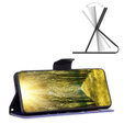 Pattintható tok a Xiaomi Redmi Note 13 5G, Wallet, Butterflies lila