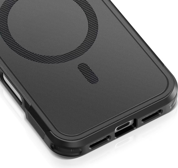 MagForce tok iPhone 17 Pro készülékhez, MagSafe, páncélozott, fekete
