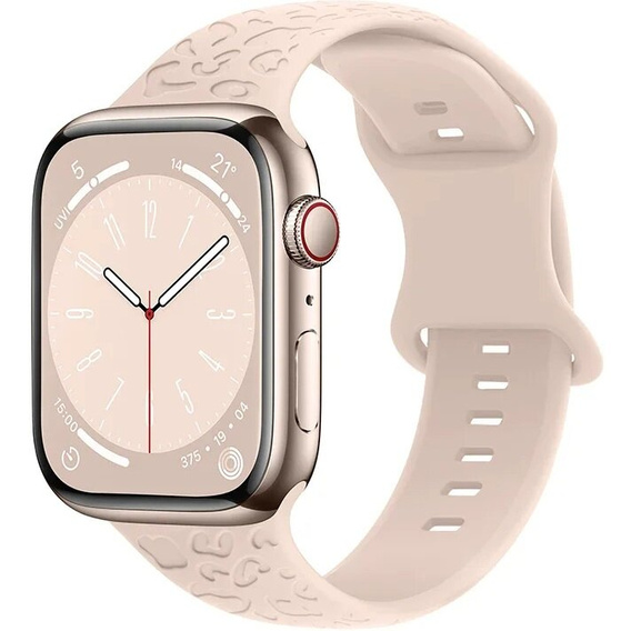 Szilikon szíj az Apple Watch 1/2/3/4/4/5/6/7/8/9/10/SE 38/40/41/42mm-es órájához.