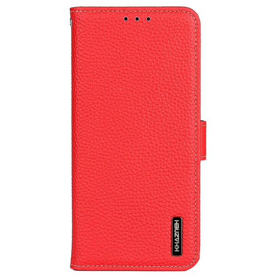 KHAZNEH RFID tok OnePlus 12R, Litchi textúra, piros