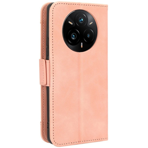 Pattintható tok a Realme 14 Pro 5G, Card Slot, rózsaszín