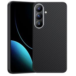 BENKS Kevlar tok Samsung Galaxy S25, MagSafe, Carbon Fiber, fekete