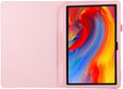 Tok Lenovo Tab M11, bi-fold, patenttal, rózsaszín