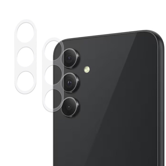2x ERBORD edzett üveg a kamera számára, hogy Samsung Galaxy A54 5G, átlátszó