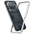 Teletok LUPHIE Nothing Phone 2a / 2a Plus-hoz, Armor Bumper, ezüst