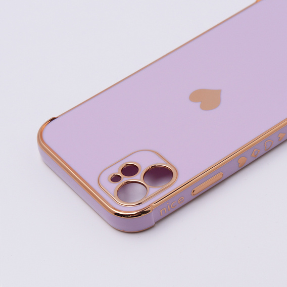 Telefontok a Apple iPhone 11, Electro heart, lila