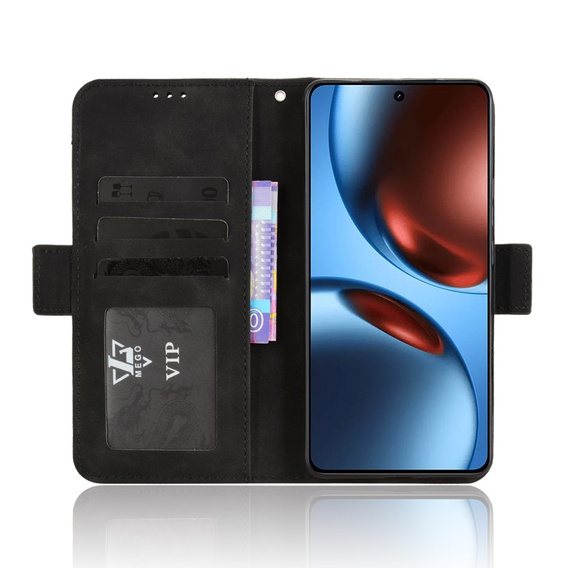 Pattintható tok a Realme GT 7 / 7T, Card Slot, fekete