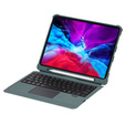 Tok + billentyűzet iPad Air 10.9 4 2020 / 5 2022, TouchPad Pen Slot, zöld