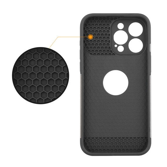 Telefontok a iPhone 15 Pro, ERBORD MagProtect Slide Camera, titánium szürke