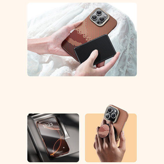 Benks Magnetic Golden Tide Kevlar 600D tok iPhone 16 Pro készülékhez