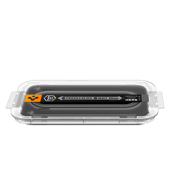 Spigen edzett üveg iPhone 17 Pro / 17 / 16 Pro készülékhez, Glas.tR "EZ Fit Pro", átlátszó