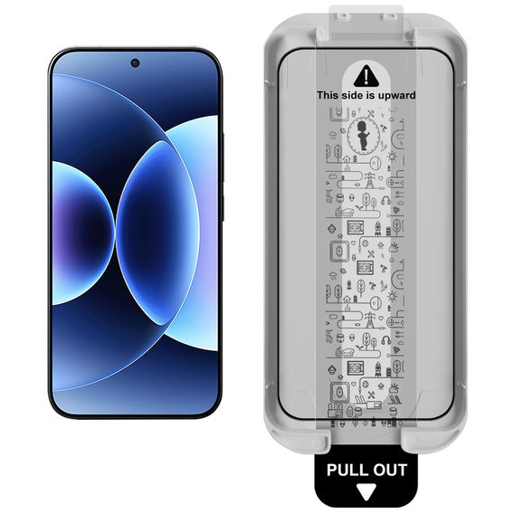 IMAK edzett üveg pozicionáló kerettel Xiaomi 17 Pro Max készülékhez, fekete