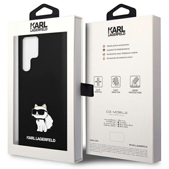 Karl Lagerfeld szilikon Choupette a Samsung Galaxy S24 Ultra készülékhez