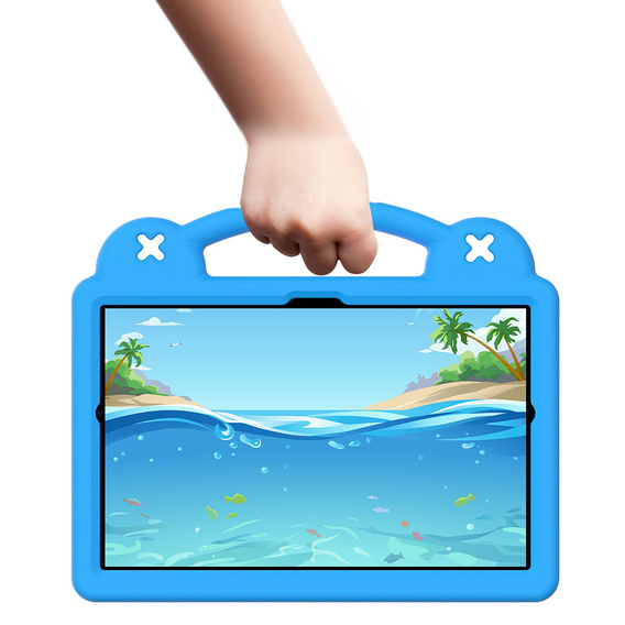 Gyermek tok Samsung Tab A8 10.5 X200 / X205, Cute Patterns, állvánnyal, kék