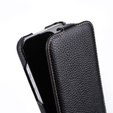 MELKCO flip tok iPhone 16-hoz, bőr, flip, fekete