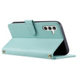 Flap tok Samsung Galaxy S25 FE, Rhombus Crossbody Leather, zöld