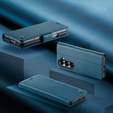 CASEME Litchi pénztárca flip tok Samsung Galaxy Z Fold7 5G számára