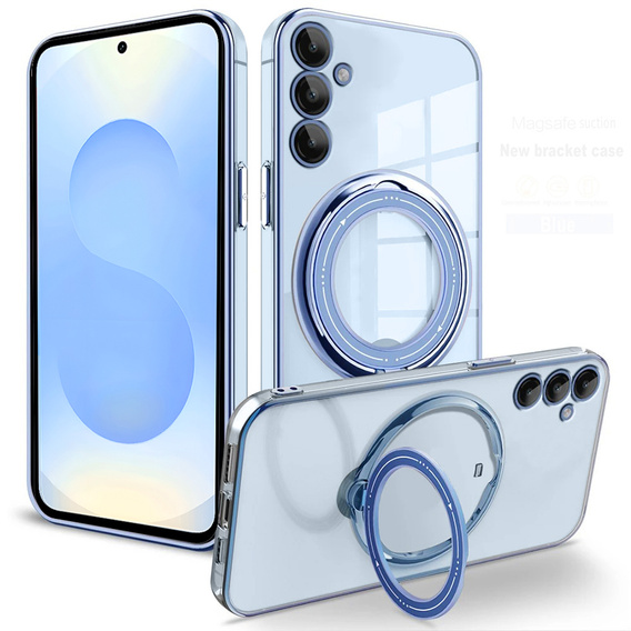 Mágneses tok Samsung Galaxy S25 készülékhez, MagSafe, kék
