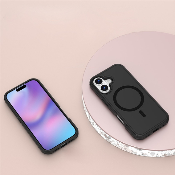 MagForce tok iPhone 17 készülékhez, MagSafe-hoz, páncélozott, fekete