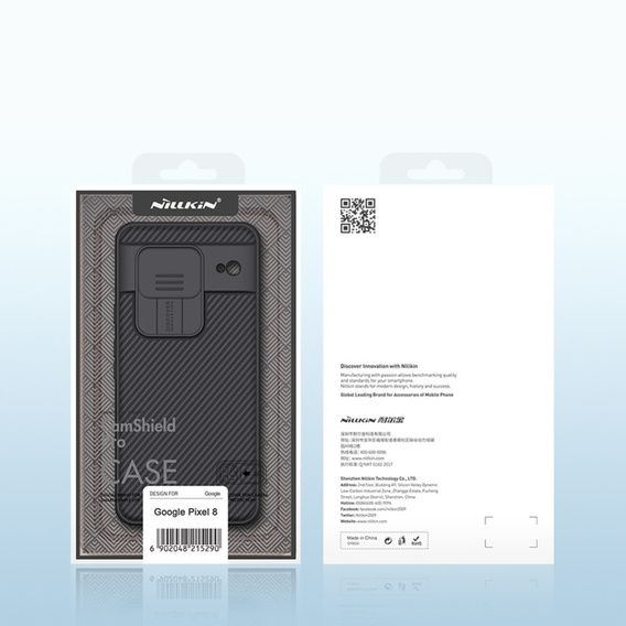 Tok Google Pixel 8, páncélozott Nillkin, CamShield Pro, fekete