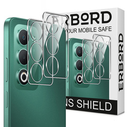 2x ERBORD kamera edzett üveg a Realme 12 Pro / 12 Pro+ készülékhez, átlátszó