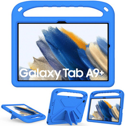 Gyermek tok Samsung Galaxy Tab A9+, Gyermek tok fogantyúval, kék