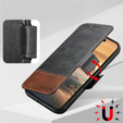 2 az 1-ben flip tok iPhone 17 Pro-hoz, SUTENI, MagSafe, fekete
