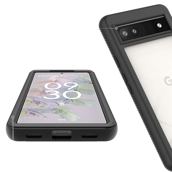 Tok Google Pixel 6a készülékhez, Shockproof, fóliával, fekete