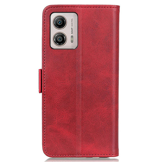 Pattintható tok a Motorola Moto G53 5G / G13 / G23, Wallet, piros