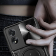 Páncélozott tok Oppo A18 4G / A38 4G, CamShield Slide, fekete