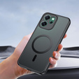 Matt tok Oppo Reno 14F, MagSafe-hoz, áttetsző fekete