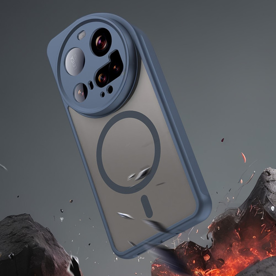Tok Xiaomi 15 Ultra-hoz, MagSafe, ERBORD Matt Case, kék