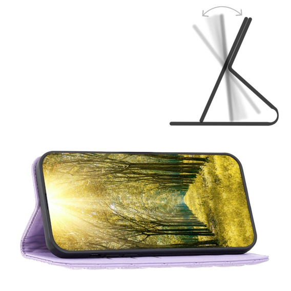 Pattintható tok a Samsung Galaxy A34 5G, Wallet, BINFEN COLOR, lila