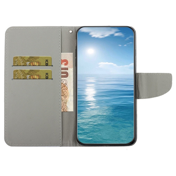 Pattintható tok a Xiaomi Redmi 13C / Poco C65, Wallet, Kaleidoscope, többszínű