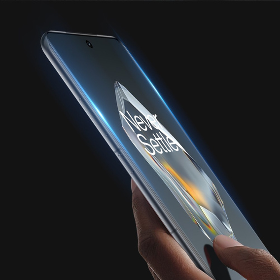 Edzett üveg OnePlus 12R, Dux Ducis teljes képernyőhöz, fekete keret