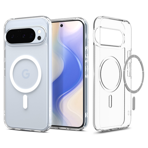 Spigen Ultra Hybrid MagSafe tok Google Pixel 10 Pro XL-hez, átlátszó/fehér