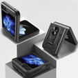 Páncélozott telefontok a Samsung Galaxy Z Flip5 5G, Nox Case Ring, fekete