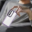 Telefontok a Oppo Reno 12, Fusion Hybrid, átlátszó / lila