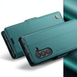 CASEME flip tok Samsung Galaxy Z Fold6 5G, Litchi Wallet, zöld