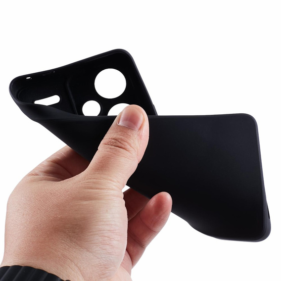 Telefontok a Xiaomi Redmi Note 13 Pro+, Silicone Lite, fekete