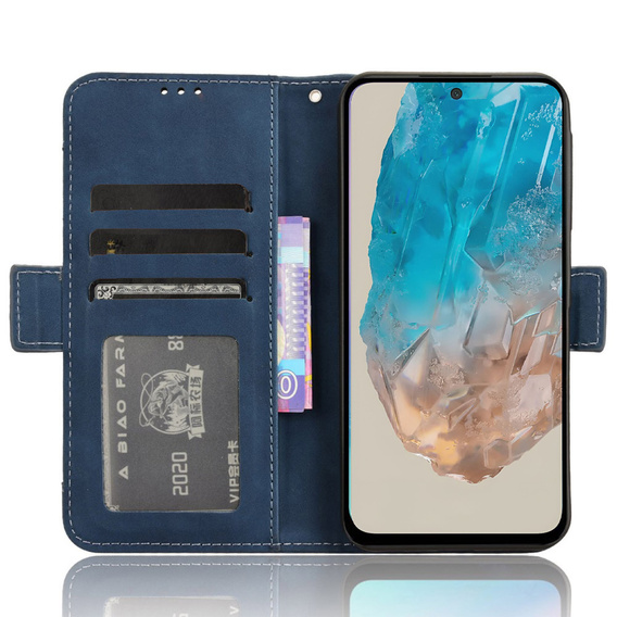 Pattintható tok a Samsung Galaxy M35, Card Slot, sötétkék