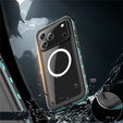 Tok iPhone 17 Pro Max készülékhez, IP68 vízálló, SHELLBOX MagSafe, kék