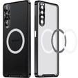 Kameravédő tok Sony Xperia 1 V, CamShield MagSafe, átlátszó / fekete